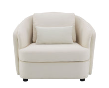 Load image into Gallery viewer, Mariko - Linen Chair With 1 Toss Pillow - Beige
