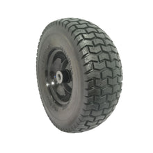 Load image into Gallery viewer, Flat Free Tire And Wheel Assemblies For Riding Lawn Mowers With 3" Hub - Black
