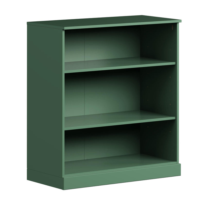 Adjustable Three Tier Library Bookcase - Green