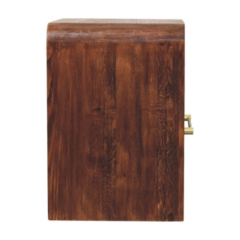 23" Two Drawer Nightstand - Brown