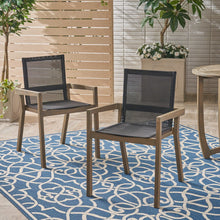Load image into Gallery viewer, Belfast - Dining Chair With Acacia Wood Frame And Mesh Seating (Set of 2)
