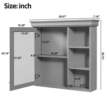 Load image into Gallery viewer, Wall Mounted Bathroom Medicine Cabinet With Mirror And Adjustable Storage With Soft Close Hinges
