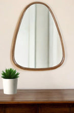 Load image into Gallery viewer, 37" Abstract Framed Accent Mirror - Brown
