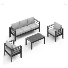 Load image into Gallery viewer, Outdoor Patio Set, All-Weather With Thick Cushions
