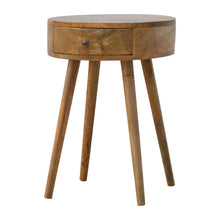 Load image into Gallery viewer, Nordic Chestnut Circular Nightstand
