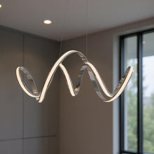 Load image into Gallery viewer, 14" Metal LED Dimmable Smart Enabled Chandelier - Silver
