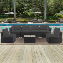 Load image into Gallery viewer, Cushion Covers For 7 Piece Wicker Sectional Sofa, 14 Pack Seat And Back Slipcovers With Zipper
