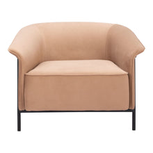 Load image into Gallery viewer, Fabric Arm Chair - Tan And Black
