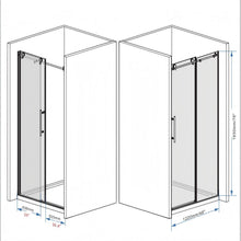 Load image into Gallery viewer, Frameless Shower Door With Handle
