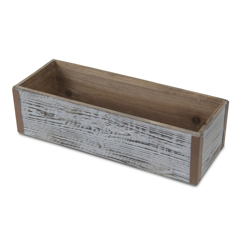 Rectangular Planter Box (638079) - Gray