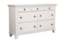 Load image into Gallery viewer, Solid Wood 7 Drawer Double Dresser - White
