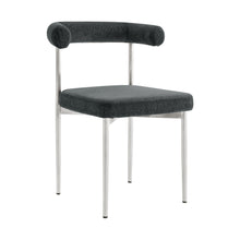 Load image into Gallery viewer, Upholstered Polyester Open Back Dining Chairs (Set of 2) - Gray
