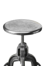 Load image into Gallery viewer, Transitional Iron Backless Swivel Bar Chair - Silver
