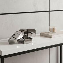 Load image into Gallery viewer, Decorative Dominoes (Set of 3) - Silver / Silver
