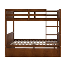 Load image into Gallery viewer, Full Over Full Bunk Bed with Twin Size Trundle, Walnut (old sku: LP000250AAL)
