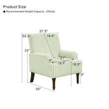 Load image into Gallery viewer, Accent Comfortable Upholstered Armchair For Living Room
