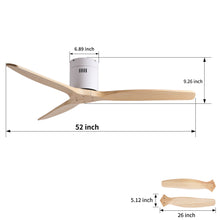 Load image into Gallery viewer, Low Profile Flush Ceiling Fan Without Light - Matte White / White
