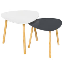 Load image into Gallery viewer, Nested Tables (Set of 2) - Oak And Gray And White
