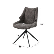 Load image into Gallery viewer, Malika - Side Chair With Swivel (Set of 2) - Brown Gray
