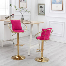 Load image into Gallery viewer, Unique Design Bar Chair, 360 Degree Rotation, Adjustable Height, Suitable For Dining Room And Bar
