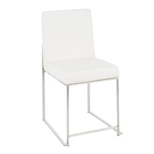 Load image into Gallery viewer, Fuji - High Back Contemporary Dining Set, Glass 5 Piece
