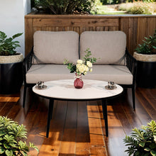 Load image into Gallery viewer, Outdoor Patio Modern Set With Removable Sunbrella Cushions And Table
