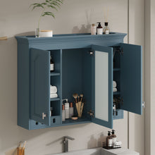 Load image into Gallery viewer, Wall Mount Mirror Cabinet With Adjustable Shelves, Soft Closing Hinges
