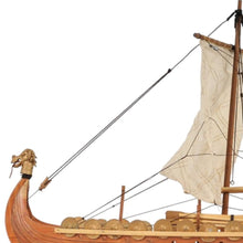 Load image into Gallery viewer, Hand Painted Model Boat Tabletop Sculpture (401957) - Brown
