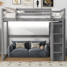 Load image into Gallery viewer, Loft Bed With Built In Wardrobe, Storage Shelves, And LED Light
