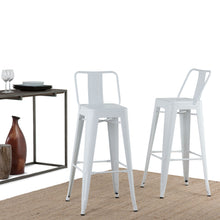 Load image into Gallery viewer, Rayne - Curved Back Metal Stool (Set of 2)
