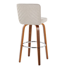 Load image into Gallery viewer, Henry - Contemporary Fixed Height Barstool With Swivel With Round Footrest (Set of 2)
