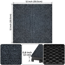 Load image into Gallery viewer, Diy Module Interlocking Decking Carpet Tiles For Patio, Porch, Poolside, Balcony, Backyard Polypropylene - Gray
