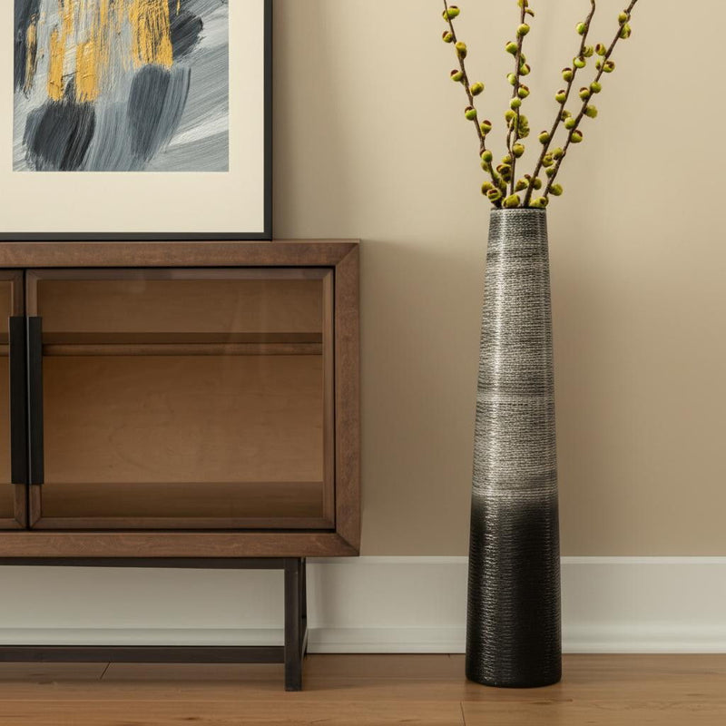 Ombre Tapered Floor Vase (576741) - Black / Gray