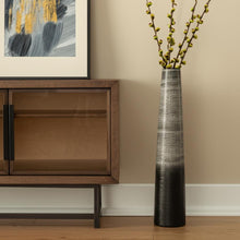 Load image into Gallery viewer, Ombre Tapered Floor Vase (576741) - Black / Gray
