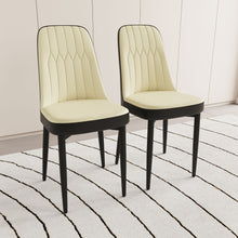 Load image into Gallery viewer, Modern Dining Chair With Cushions And Metal Legs
