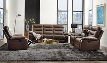 Load image into Gallery viewer, Aashi - Leather Gel Match 3 Piece Recliner Living Room Set - Brown
