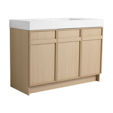 Load image into Gallery viewer, Freestanding Bathroom Vanity With Resin Sink &amp; Soft Close Cabinet Doors
