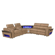 Load image into Gallery viewer, Nova - Sectional With Bluetooth Speaker, LED And Lifting Wine Cabinet
