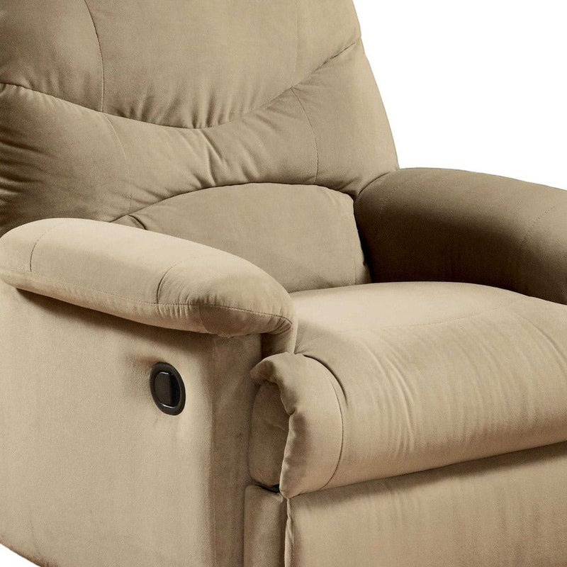 Microfiber Recliner - Beige