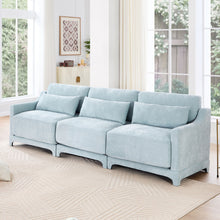Load image into Gallery viewer, Elegant Sofa With Ergonomic Design And Lumbar Pillows
