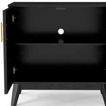 Load image into Gallery viewer, 32" Wood Accent Cabinet - Black

