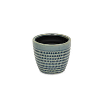 Load image into Gallery viewer, Dotted Round Pot Planter (487424) - Blue
