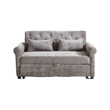 Load image into Gallery viewer, Loveseat Sofa Bed, Pull - Out Couch Sleeper &amp; 2 Pillows
