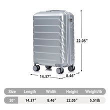 Load image into Gallery viewer, Hard Shell Travel Luggage With Scratch Resistant Surface
