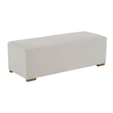 Load image into Gallery viewer, Simple Long Ottoman For Living Room - White
