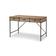 Load image into Gallery viewer, Wall Mounted H-Shape Writing Desk With Three Drawers (565429) - Oak
