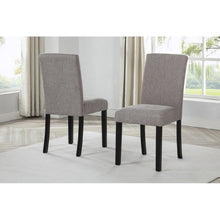Load image into Gallery viewer, Upholstered Dining Room Kitchen Side Chairs (Set of 2) - Black / Gray
