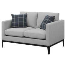 Load image into Gallery viewer, Saba - Cushion Back Loveseat With Pillow Top Arms - Light Gray
