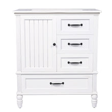 Load image into Gallery viewer, 30" Bathroom Vanity With Sink, 3 Drawers, Adjustable Feet
