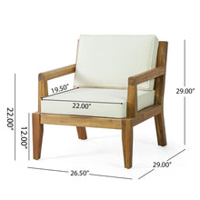 Load image into Gallery viewer, Outdoor Club Chair With Cushions (Set of 2) - Beige
